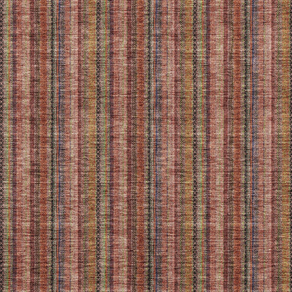 HomeRoots 5' Striped Washable Area Rug in Blush, Burgundy, and Pink – Perfect for Indoor and Outdoor Spaces 10' X 14' 615036