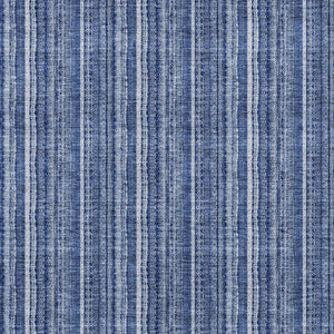 HomeRoots 5' Denim Blue and Ivory Striped Area Rug - Versatile Washable Design for Indoor and Outdoor Spaces 10' X 14' 615048