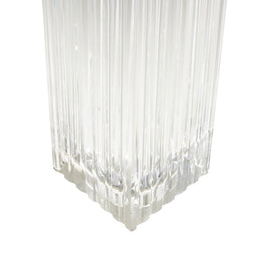 Wildwood Stanford Fluted Crystal Lamp With Tapered Shade — 33.5" Tall Elegant Accent For Living Rooms 61505