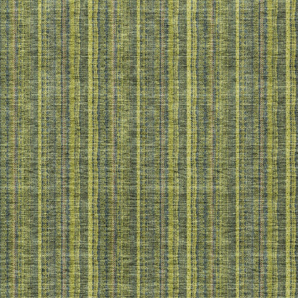 HomeRoots 5' Striped Olive and Lime Green Area Rug - Durable, Washable, Indoor/Outdoor Decor for Any Space 5' X 8' 615062