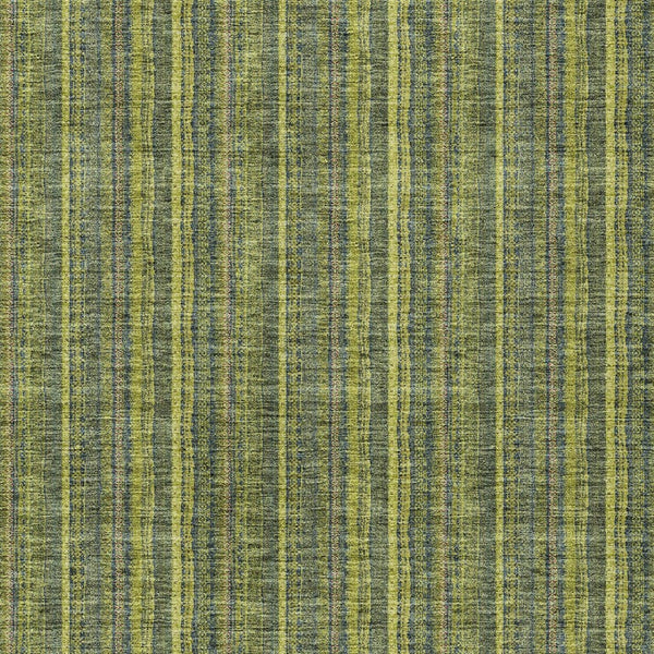 HomeRoots 5' Striped Olive and Lime Green Area Rug - Durable, Washable, Indoor/Outdoor Decor for Any Space 9' X 12' 615065