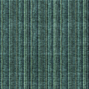 HomeRoots 5' Coastal-Inspired Teal Blue and Mint Green Striped Area Rug for Indoor & Outdoor Spaces 8' X 10' 615090