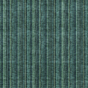 HomeRoots 5' Coastal-Inspired Teal Blue and Mint Green Striped Area Rug for Indoor & Outdoor Spaces 9' X 12' 615092