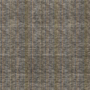 HomeRoots 5' Stylish Striped Washable Area Rug – Durable Indoor Outdoor Design in Taupe, Blue, and Green 8' X 10' 615098