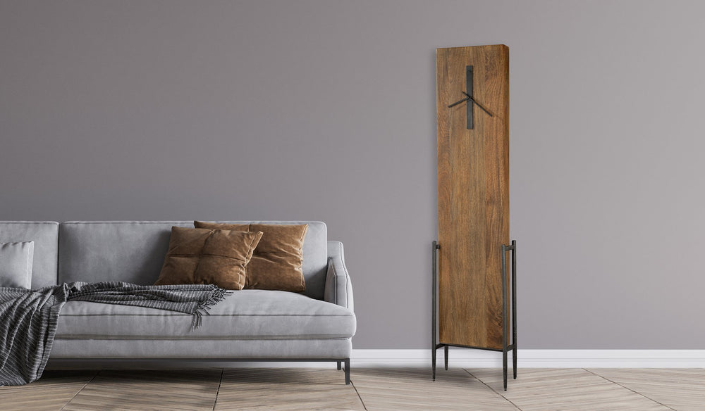 Hekman Furniture 615102 Bedford Park Grandfather Clock - Elegant Solid Mango Wood & Hand-forged Iron Base Design  Bedford Park Grandfather Clock 615102