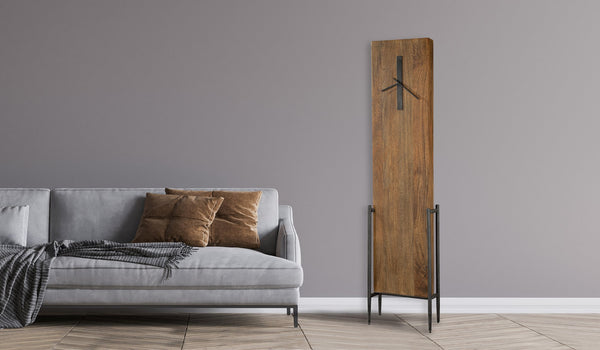 Hekman Furniture 615102 Bedford Park Grandfather Clock - Elegant Solid Mango Wood & Hand-forged Iron Base Design  Bedford Park Grandfather Clock 615102