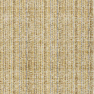 HomeRoots 5' Elegant Wheat Gold and Gray Striped Area Rug - Durable, Washable Design for Indoor & Outdoor Use 5' X 8' 615105