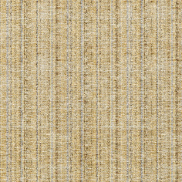 HomeRoots 9' Wheat Gold and Gray Striped Washable Area Rug - Stylish, Durable, Indoor/Outdoor, Easy Care! 615108