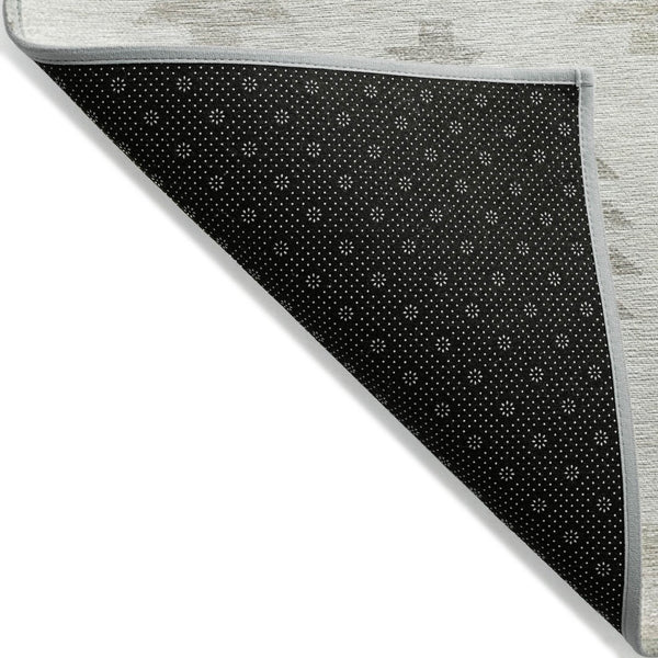 HomeRoots 5' Southwestern Area Rug in Ivory, Khaki & Gray - Durable, Washable Design for Indoor & Outdoor Spaces 10' X 14' 615145