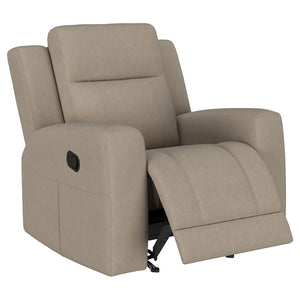 English Elm Slater Channel Tufted Suede Recliner with Pillow Back for Modern Living Rooms B062P440396