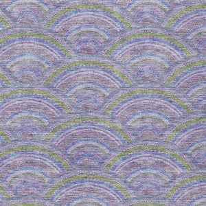 HomeRoots 5' Stylish Lavender Sage and Ivory Geometric Indoor Outdoor Area Rug - Easy Care, Durable Design 5' X 8' 615207