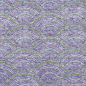 HomeRoots 5' Stylish Lavender Sage and Ivory Geometric Indoor Outdoor Area Rug - Easy Care, Durable Design 8' X 10' 615209