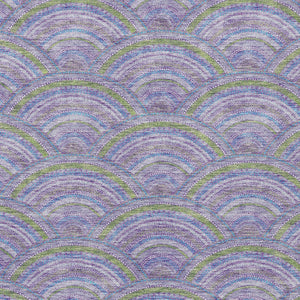 HomeRoots 5' Stylish Lavender Sage and Ivory Geometric Indoor Outdoor Area Rug - Easy Care, Durable Design 10' X 14' 615211