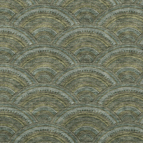 HomeRoots 5' Stylish Olive Green Geometric Area Rug for Indoor and Outdoor Use - Washable, Durable, Modern Design 9' X 12' 615216