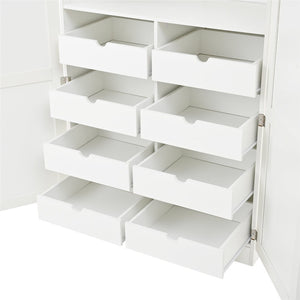 English Elm [assembly Included] Topmax Shaker Pantry Cabinet Tall Mdf Kitchen Storage with Pull-out Trays White SP000099AAK
