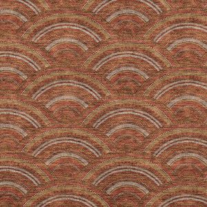 HomeRoots 5' Vibrant Orange Gold Ivory Geometric Area Rug - Durable, Washable, Indoor/Outdoor Design for Modern Spaces 8' X 10' 615221