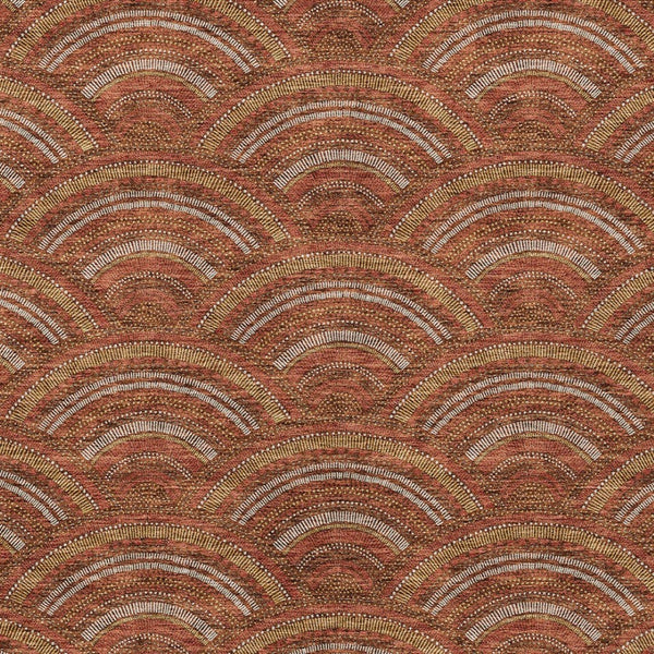 HomeRoots 5' Vibrant Orange Gold Ivory Geometric Area Rug - Durable, Washable, Indoor/Outdoor Design for Modern Spaces 10' X 14' 615223