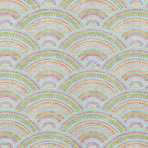 HomeRoots 5' Vibrant Pearl Orange and Purple Geometric Area Rug - Washable, Durable, Indoor/Outdoor Use 9' X 12' 615228
