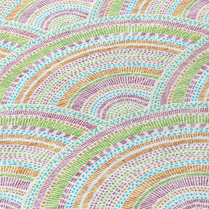 HomeRoots 5' Vibrant Pearl Orange and Purple Geometric Area Rug - Washable, Durable, Indoor/Outdoor Use 9' X 12' 615228