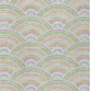 HomeRoots 5' Vibrant Pearl Orange and Purple Geometric Area Rug - Washable, Durable, Indoor/Outdoor Use 10' X 14' 615229
