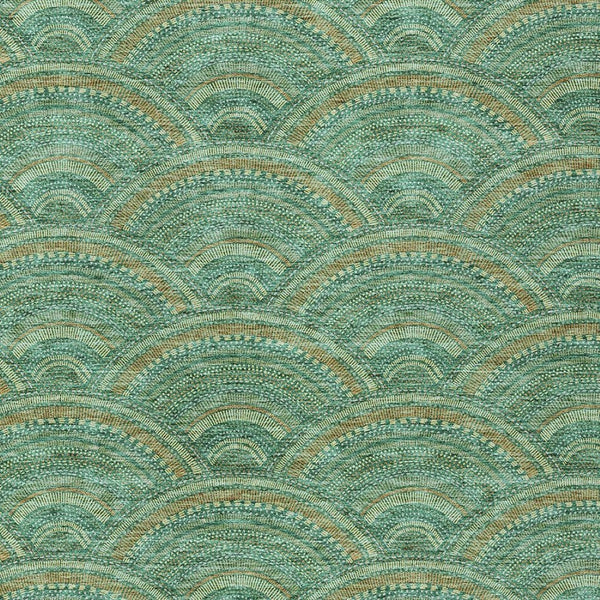 HomeRoots 5' Sage Fern Green and Peach Geometric Area Rug – Stylish, Durable, Washable for Indoor & Outdoor Use 10' X 14' 615235
