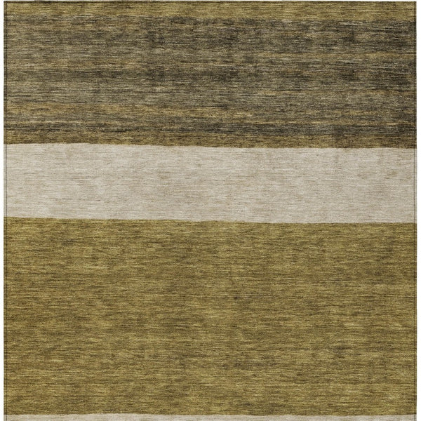 HomeRoots 5' Modern Abstract Area Rug in Coffee, Ivory, and Gray - Durable, Washable for Indoor & Outdoor Use 5' X 8' 615255