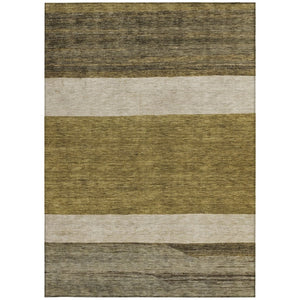 HomeRoots 5' Modern Abstract Area Rug in Coffee, Ivory, and Gray - Durable, Washable for Indoor & Outdoor Use 8' X 10' 615257