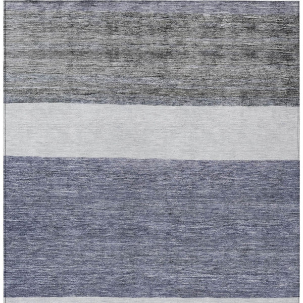 HomeRoots 5' Stylish Denim Blue Abstract Rug – Washable Indoor/Outdoor Solution for Modern Spaces & Durability 5' X 8' 615261
