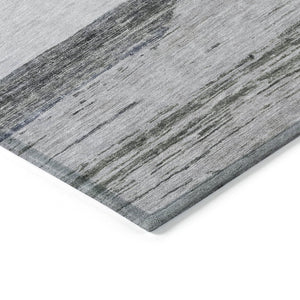 HomeRoots 5' Stylish Denim Blue Abstract Rug – Washable Indoor/Outdoor Solution for Modern Spaces & Durability 10' X 14' 615265