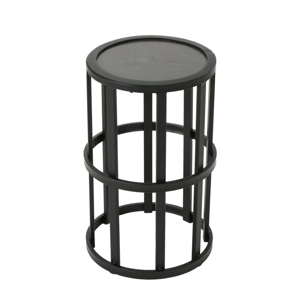 English Elm Set of 2 Acacia Rope Woven Outdoor Lounge Chairs with Ceramic Tile Side Table N769P326314T_2_N769P414511B