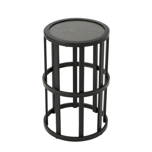 English Elm Set of 2 Acacia Rope Woven Outdoor Lounge Chairs with Ceramic Tile Side Table N769P326314T_2_N769P414511B