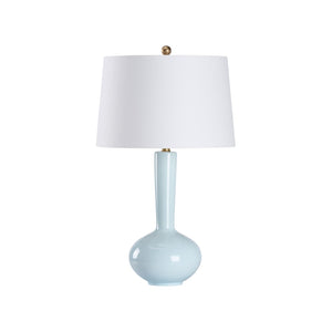 Wildwood Darcy Ceramic Table Lamp — 29" Glossy Light-Blue Gourd Shape For Soothing Ambient Light & Style 61528