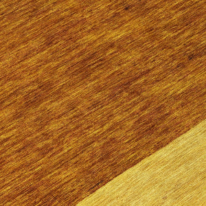 HomeRoots 5' Terra Cotta Gold and Brown Abstract Area Rug - Durable, Washable, Indoor/Outdoor Design for All Spaces 8' Round 615304