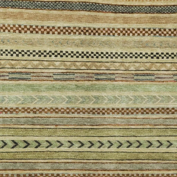 HomeRoots 8' X 10' Beige And Taupe Striped Area Rug - Washable, Durable, Indoor-Outdoor Design for Versatile Style 615323