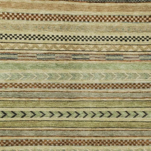 HomeRoots 10' Washable Beige and Taupe Striped Area Rug - Durable Indoor/Outdoor Decor for High-Traffic Spaces 615325