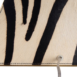 Wildwood Safari Zebra Accent Lamp Right-Oriented | Compact 23"H Table Light, Bold Black-White Print For Rooms 61543