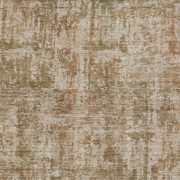HomeRoots 5' Washable Beige and Copper Abstract Area Rug – Durable, Stylish Design for Indoor and Outdoor Spaces 9' X 12' 615438