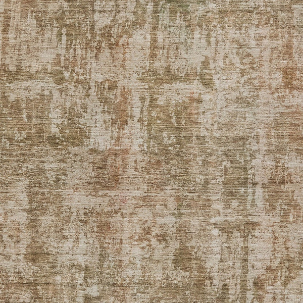 HomeRoots 5' Washable Beige and Copper Abstract Area Rug – Durable, Stylish Design for Indoor and Outdoor Spaces 10' X 14' 615439