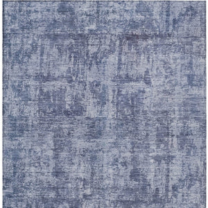 HomeRoots 5' Blue and Ivory Abstract Area Rug - Stylish, Washable Design for Indoor and Outdoor Spaces 8' X 10' 615443