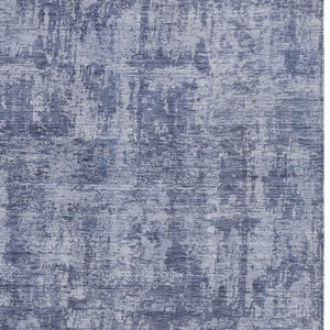 HomeRoots 5' Blue and Ivory Abstract Area Rug - Stylish, Washable Design for Indoor and Outdoor Spaces 8' X 10' 615443