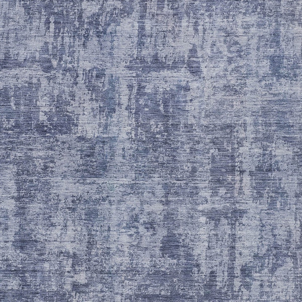 HomeRoots 5' Blue and Ivory Abstract Area Rug - Stylish, Washable Design for Indoor and Outdoor Spaces 9' X 12' 615444