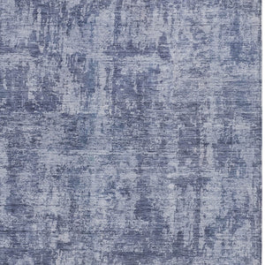 HomeRoots 5' Blue and Ivory Abstract Area Rug - Stylish, Washable Design for Indoor and Outdoor Spaces 10' X 14' 615445