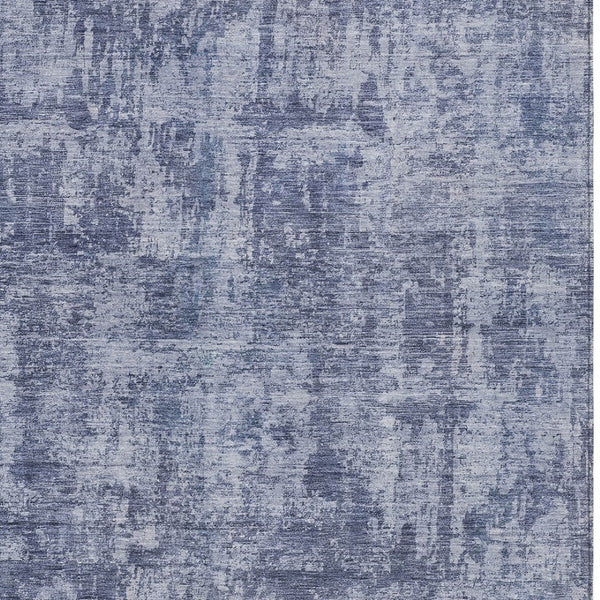 HomeRoots 5' Blue and Ivory Abstract Area Rug - Stylish, Washable Design for Indoor and Outdoor Spaces 10' X 14' 615445