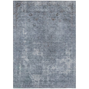 HomeRoots 5' Blue and Gray Abstract Area Rug - Washable, Stain-Resistant, Perfect for Indoor and Outdoor Spaces 8' X 10' 615503