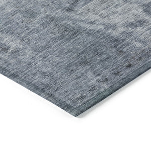 HomeRoots 5' Blue and Gray Abstract Area Rug - Washable, Stain-Resistant, Perfect for Indoor and Outdoor Spaces 8' X 10' 615503