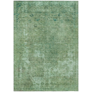HomeRoots 5' Abstract Sage & Mint Green Area Rug - Stylish, Washable, Indoor/Outdoor, Durable & Easy-Care Design 5' X 8' 615507