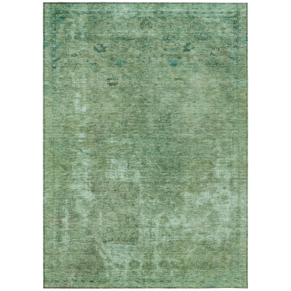 HomeRoots 5' Abstract Sage & Mint Green Area Rug - Stylish, Washable, Indoor/Outdoor, Durable & Easy-Care Design 5' X 8' 615507
