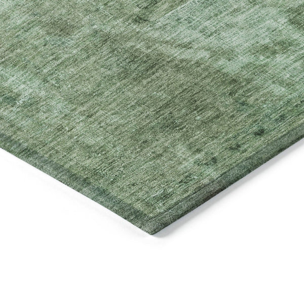 HomeRoots 5' Abstract Sage & Mint Green Area Rug - Stylish, Washable, Indoor/Outdoor, Durable & Easy-Care Design 8' X 10' 615509