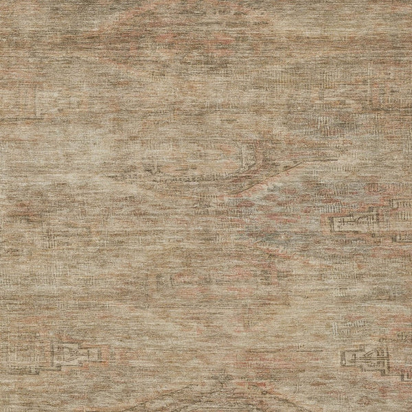 HomeRoots 5' Beige and Taupe Aztec Washable Area Rug – Versatile Indoor/Outdoor Design for Any Space 5' X 8' 615537