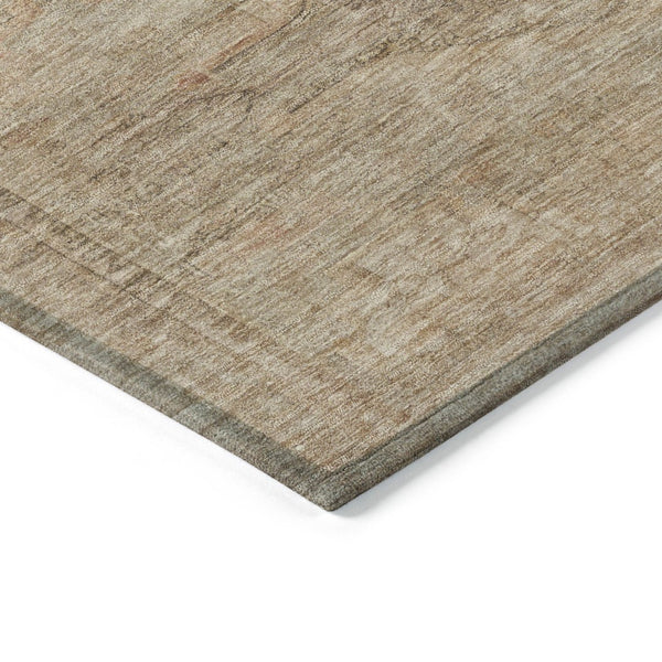 HomeRoots 5' Beige and Taupe Aztec Washable Area Rug – Versatile Indoor/Outdoor Design for Any Space 9' X 12' 615540